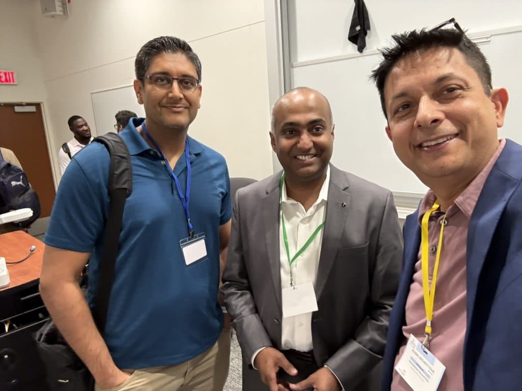 Aruneesh Salhotra with fellow attendees at the Global Security Tour